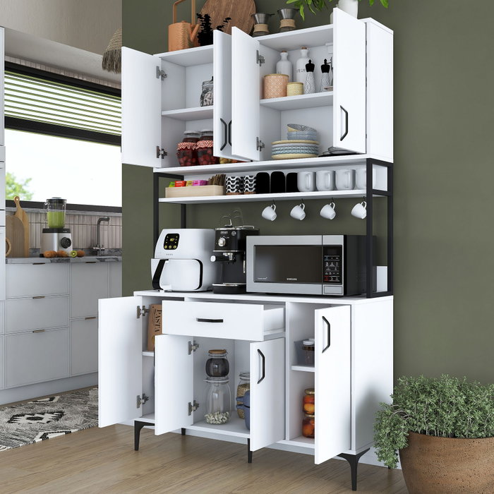 Hanah Home Armario Multiusos Blanco 120x198,6x40 cm